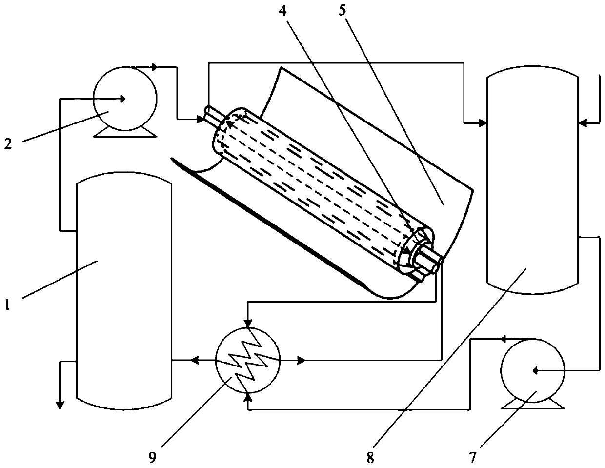 Solar heat collection pipe bundle type seawater desalting device, system and treatment method