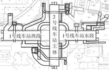 Method for determining temperature distribution of existing subway station concrete structure in fire disaster