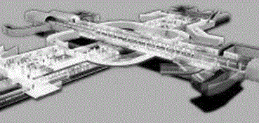 Method for determining temperature distribution of existing subway station concrete structure in fire disaster