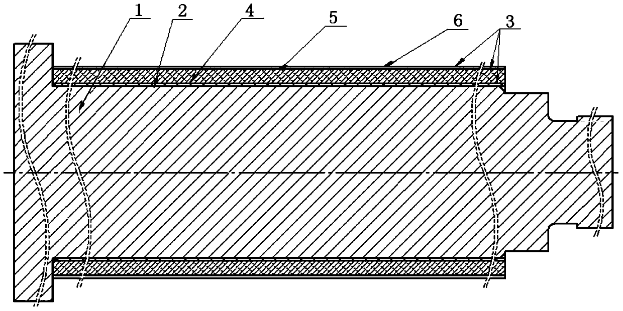 Composite coating piston rod and manufacturing method thereof