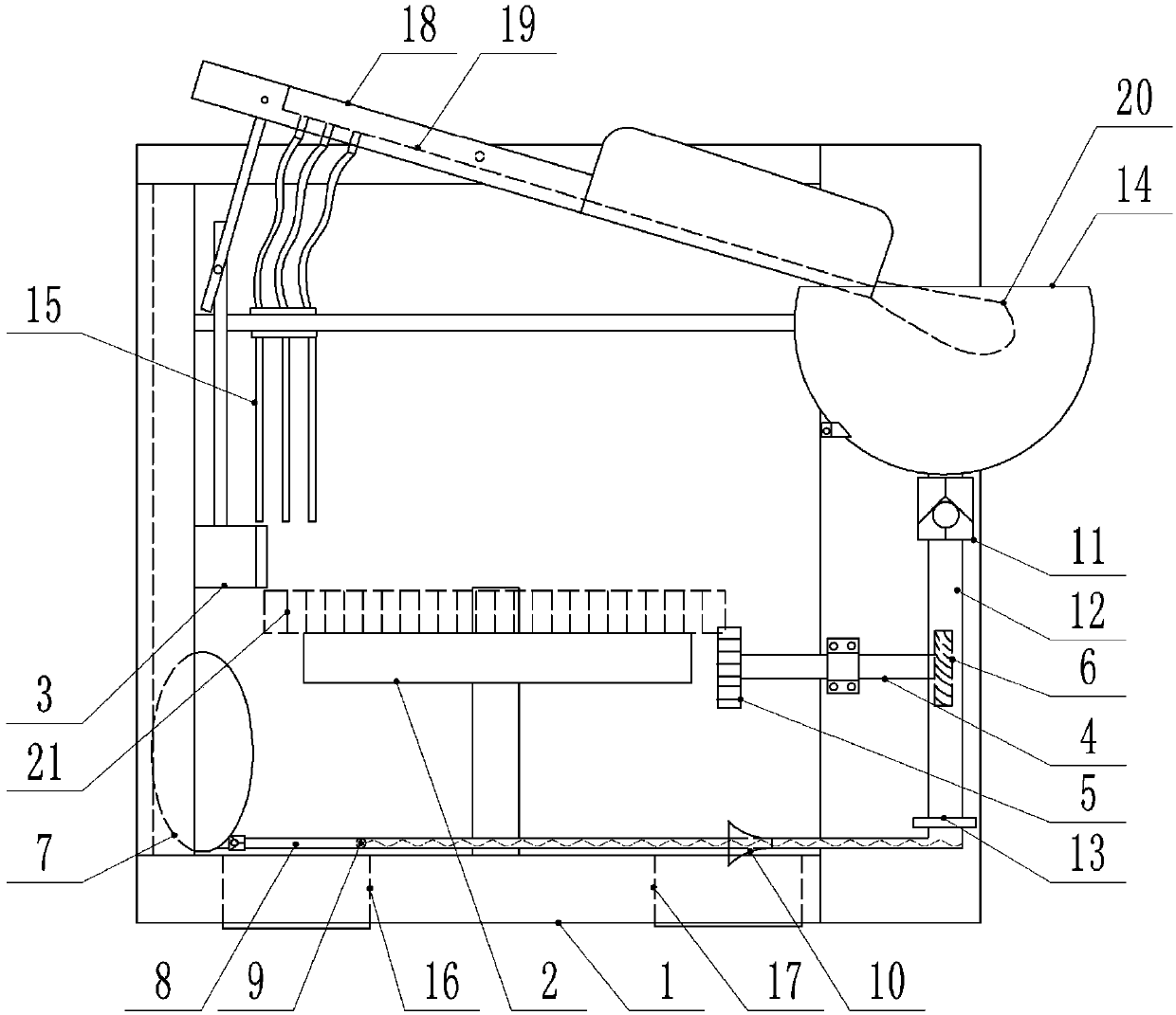 Driving gear fixing and machining device