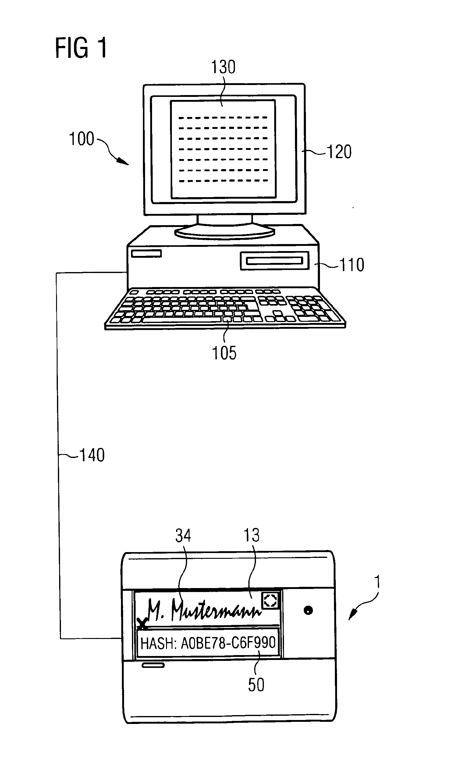 Method and device for electronically capturing a handwritten signature and safeguarding biometric data