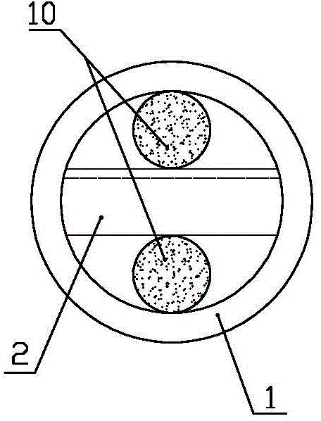 Service cable connecting assembly apparatus and usage method thereof