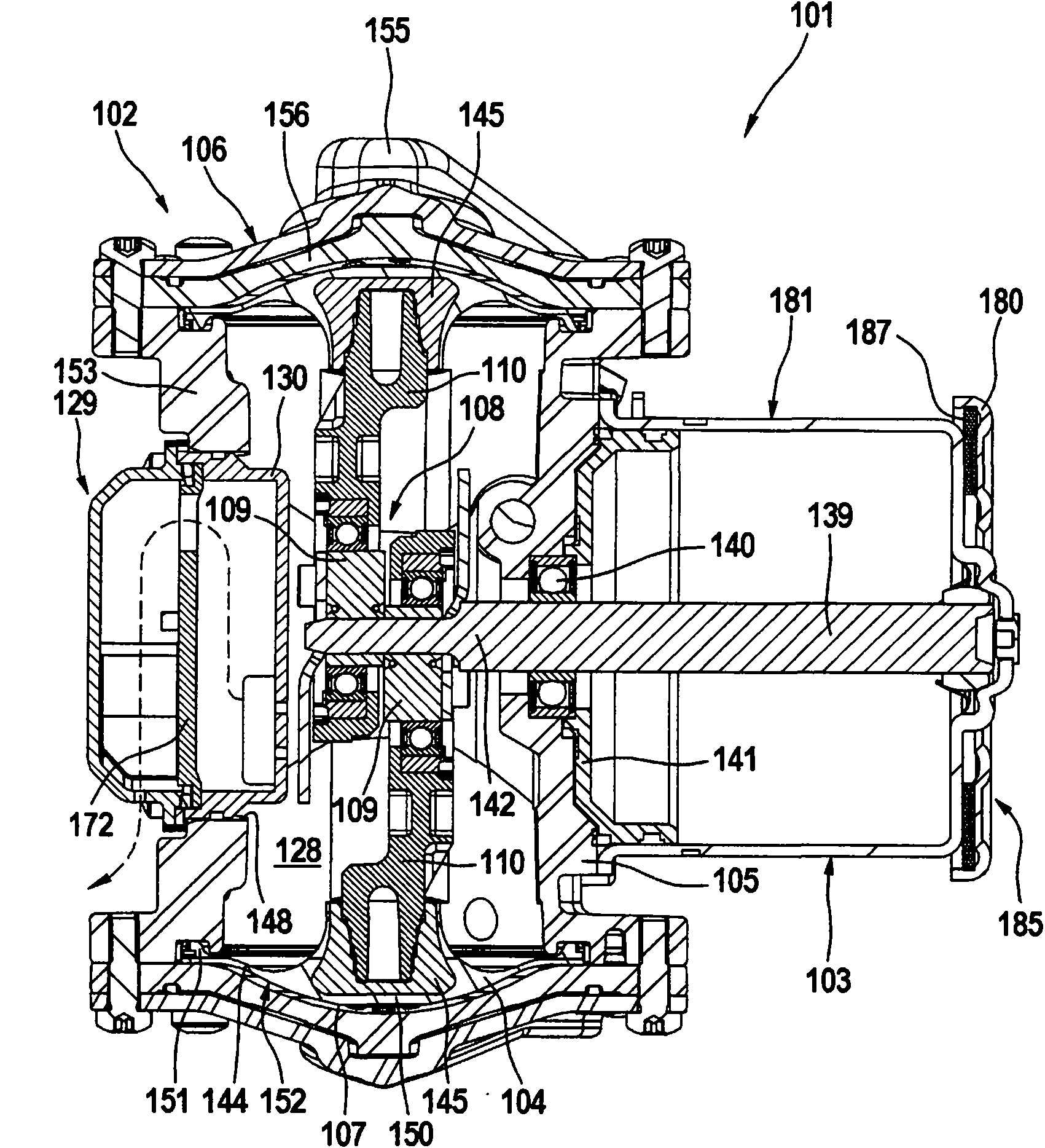 Motor-pump aggregate