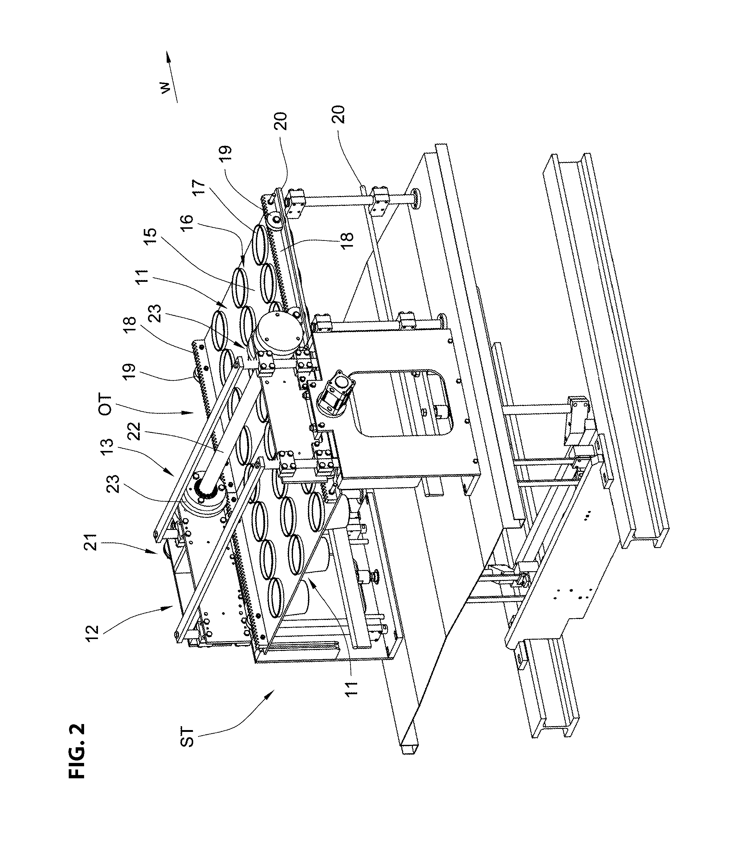 Container filling device
