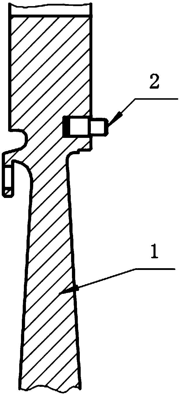 Method for replacing blind hole positioning pin of low-pressure turbine disc of aero-engine