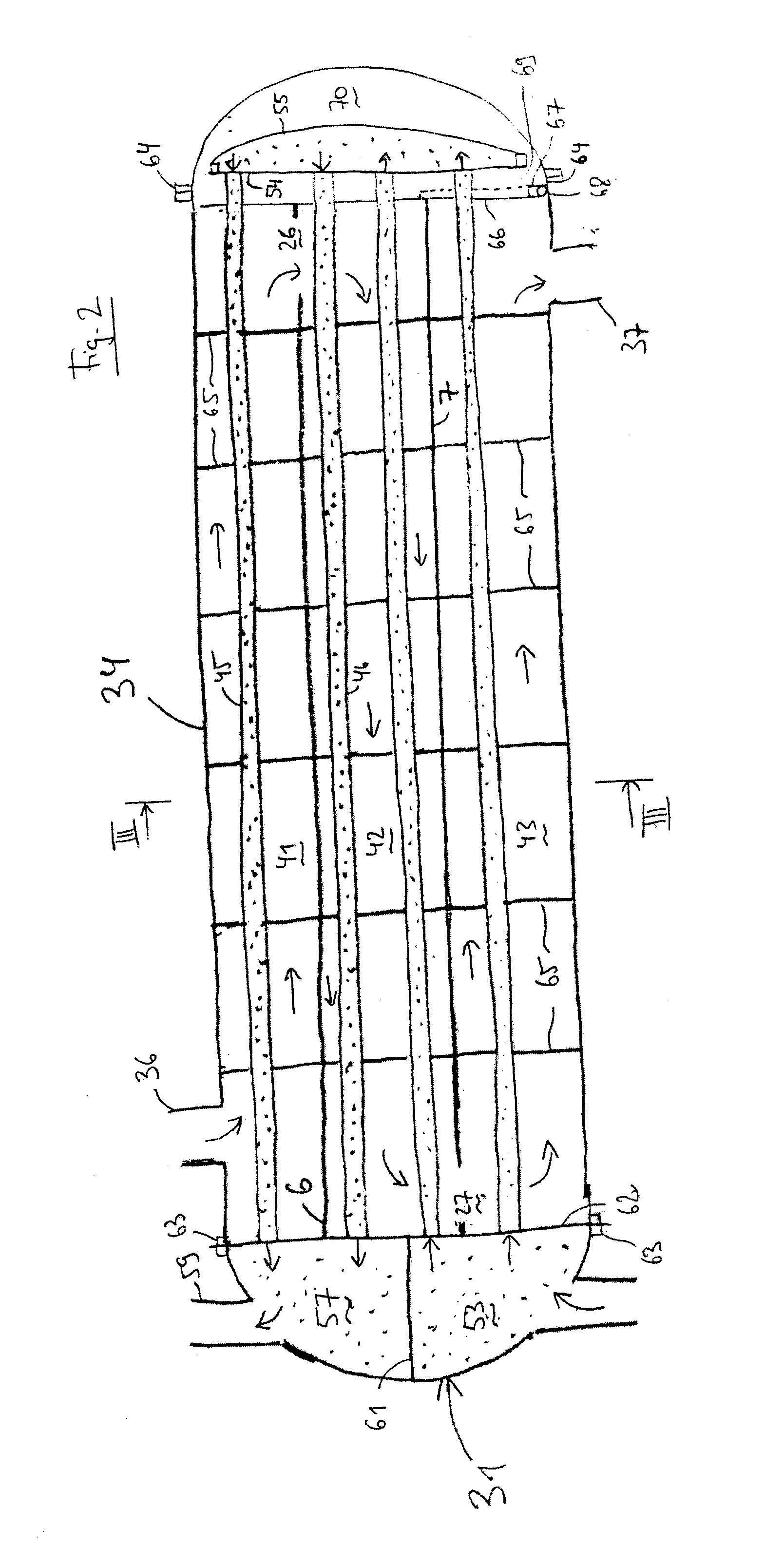 Assembly of baffles and seals and method of assembling a heat exhanger