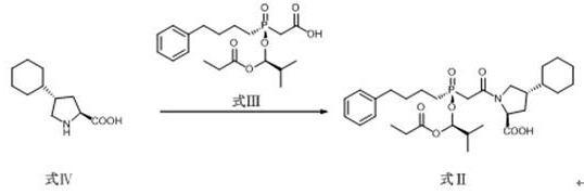 A preparation method of antihypertensive drug fosinopril sodium and its key intermediate