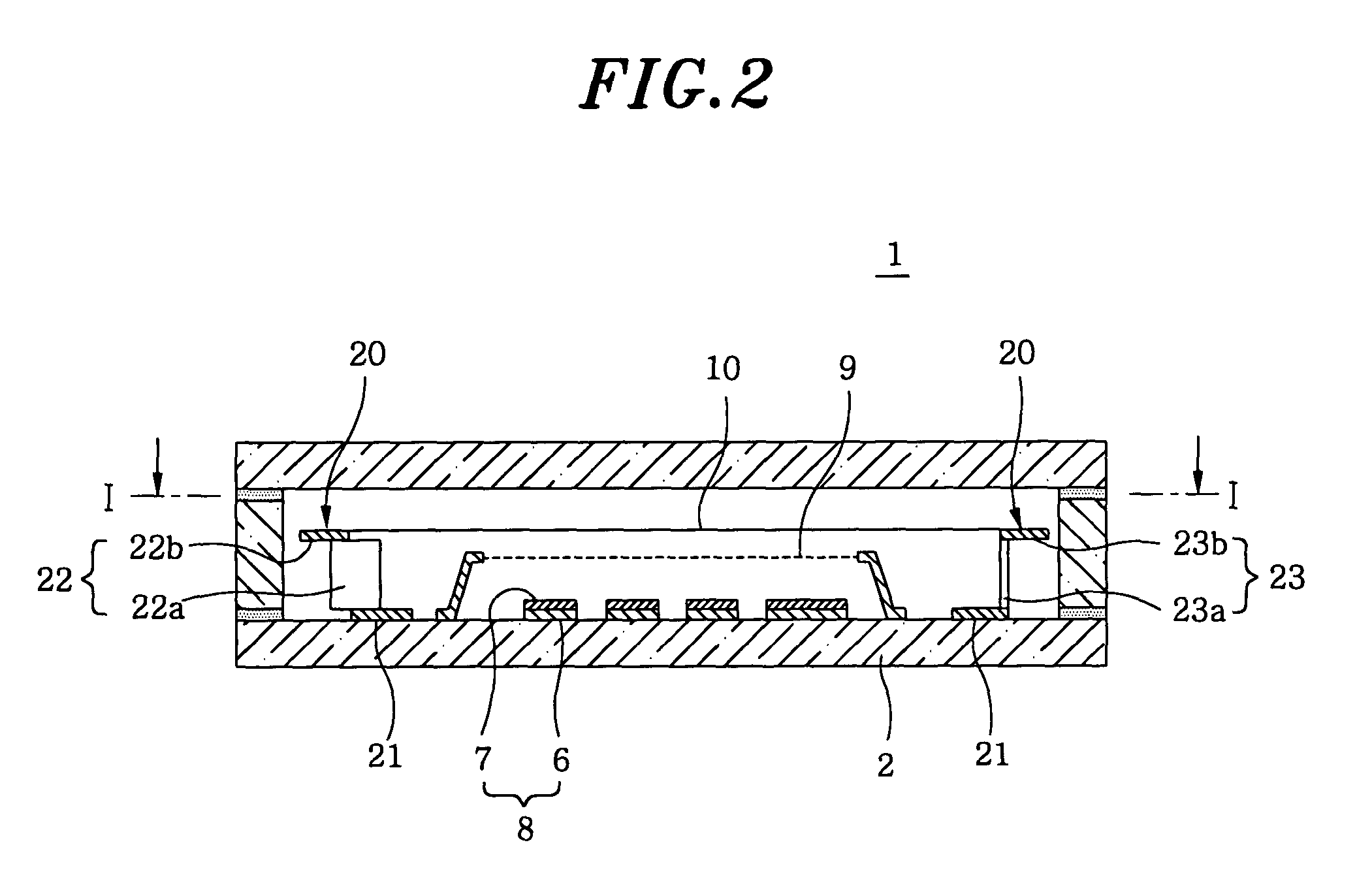 Vacuum fluorescent display device and the support of the cathode thereof