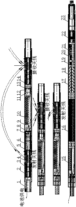 Inner core type small diameter resistivity measuring instrument