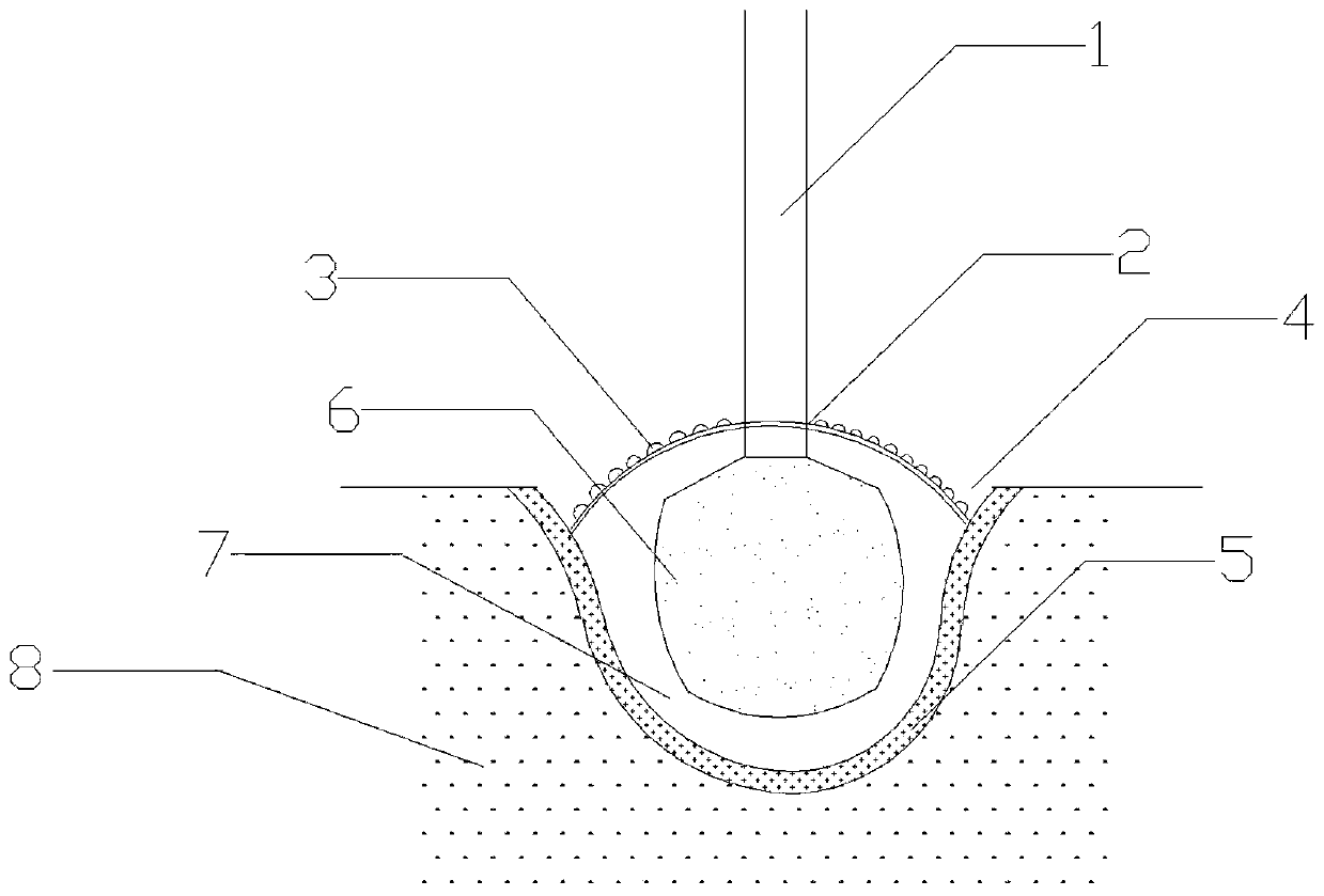 A planting method for transplanting large trees in arid areas