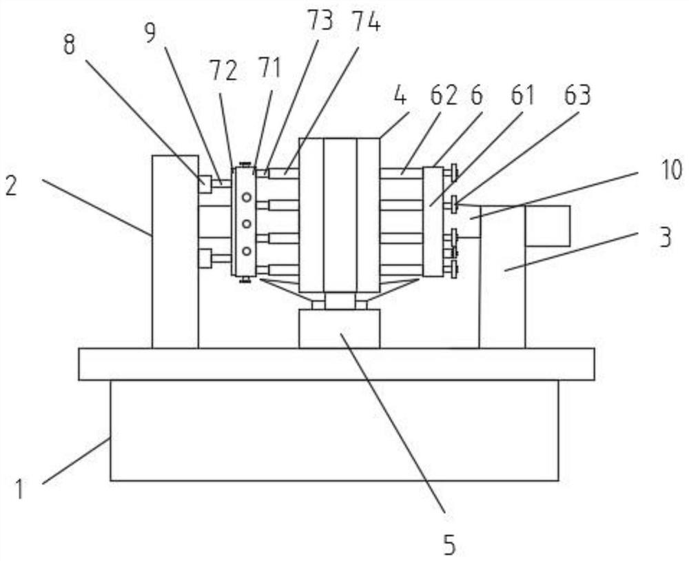 Rust removal equipment for rear cross beam in rear floor rear cross beam assembly and working method thereof