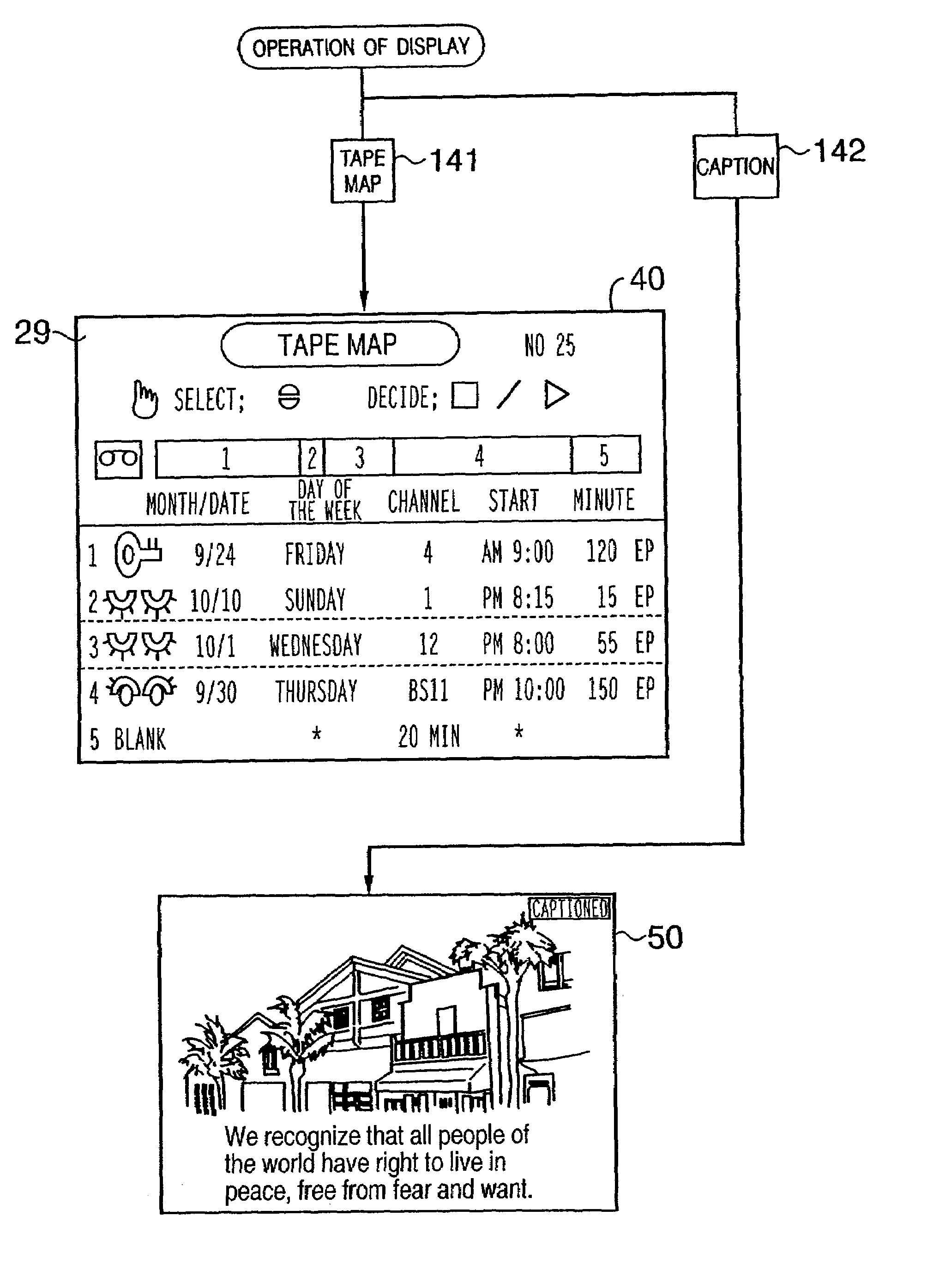 Magnetic recording/reproducing apparatus for searching programs recorded on magnetic tape
