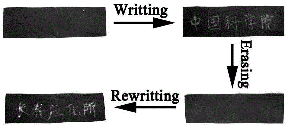 Polyacid-based rewritable paper and preparation method thereof