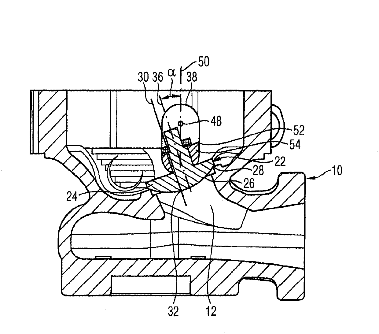 Turbocharger comprising an actuator for opening and closing a wastegate duct