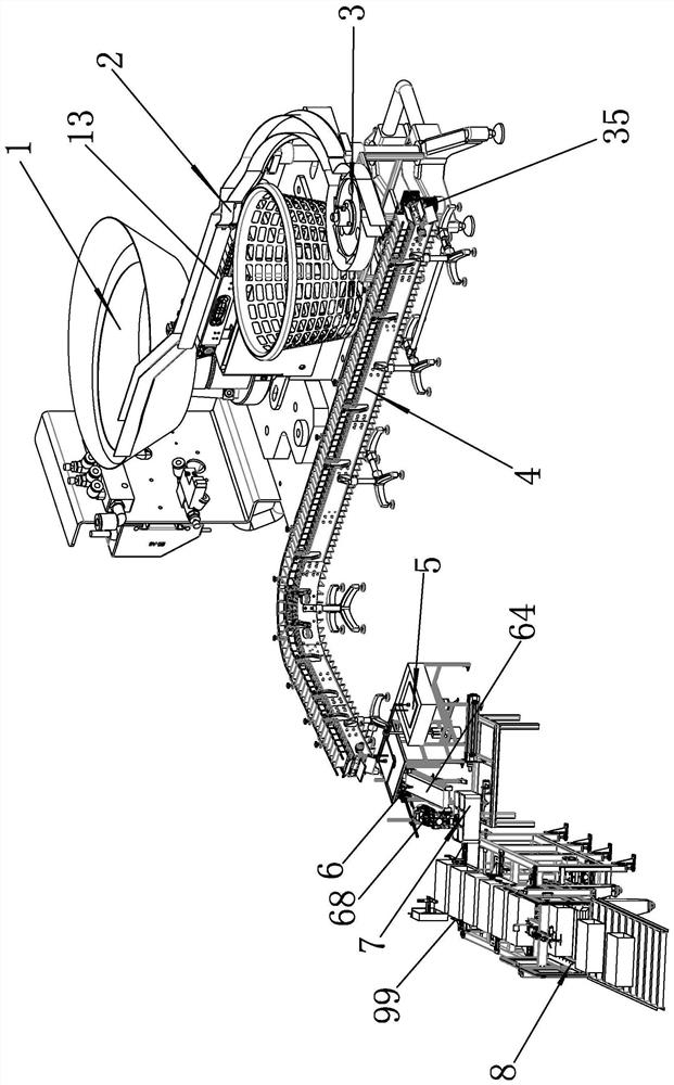 A fruit packing machine