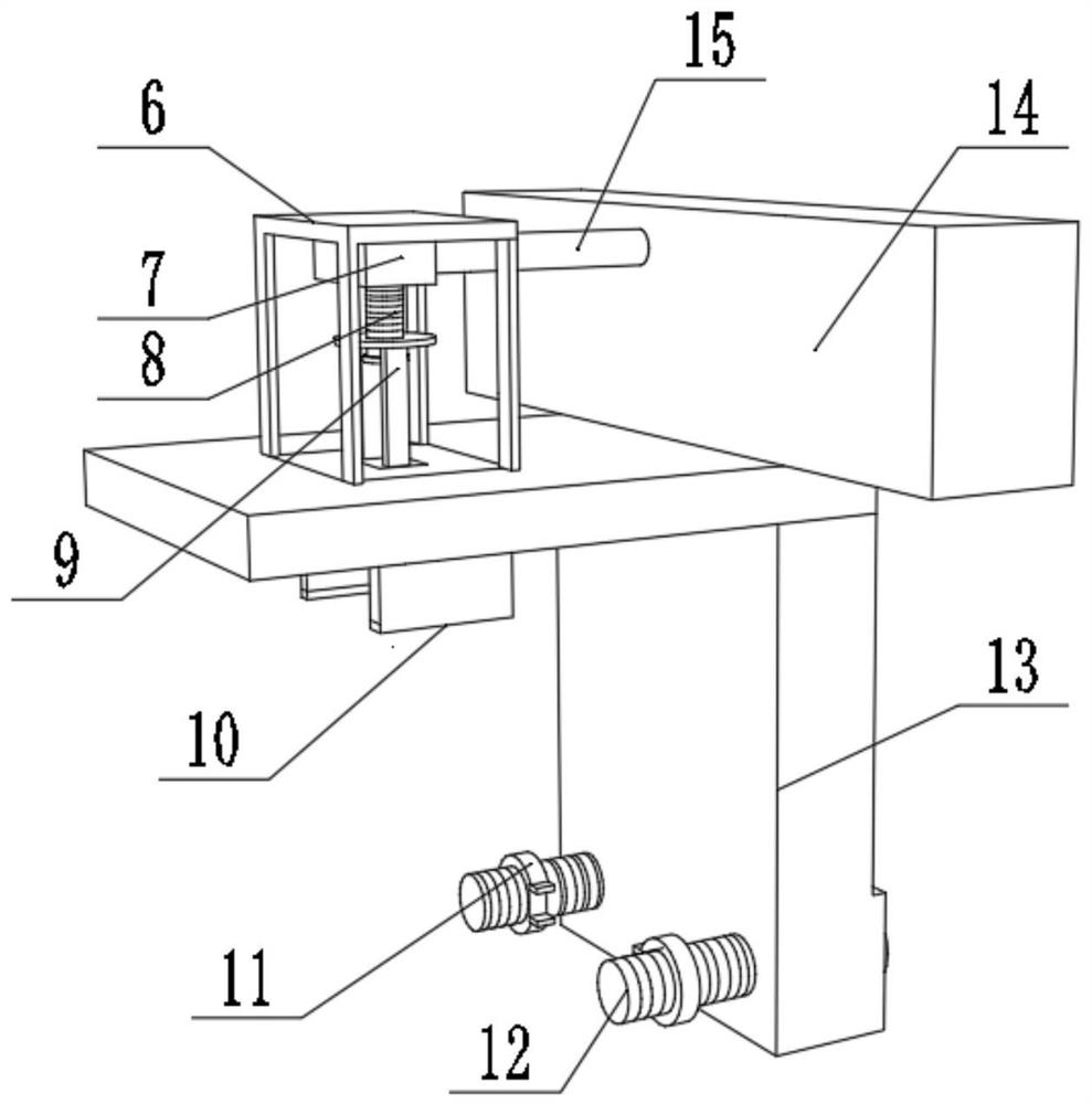 A hanging mechanism for a garment conveying line