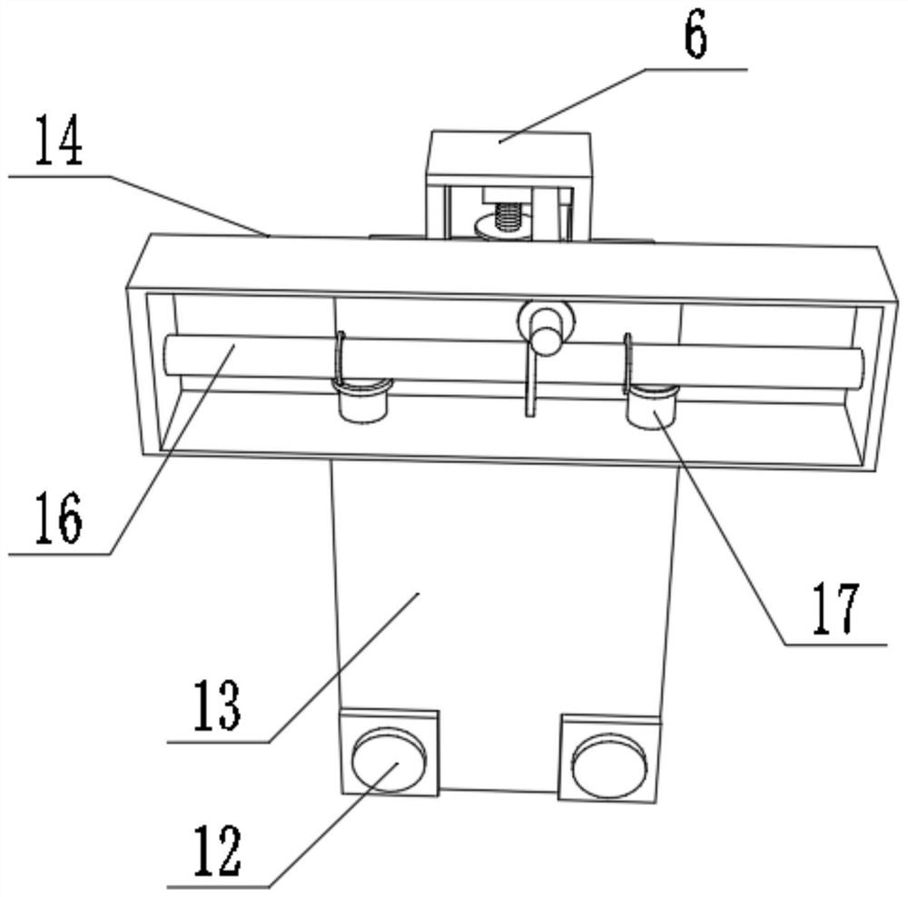 A hanging mechanism for a garment conveying line