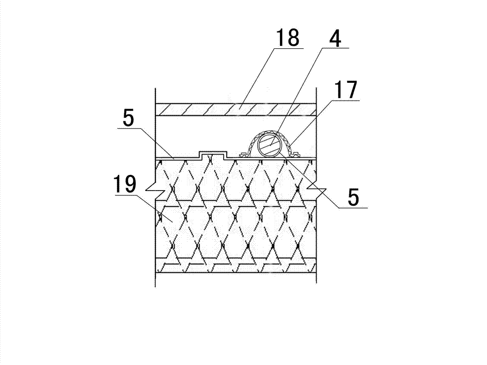 Solar heat collection device for vanadium and titanium slag heat absorption layer of composite metal runner