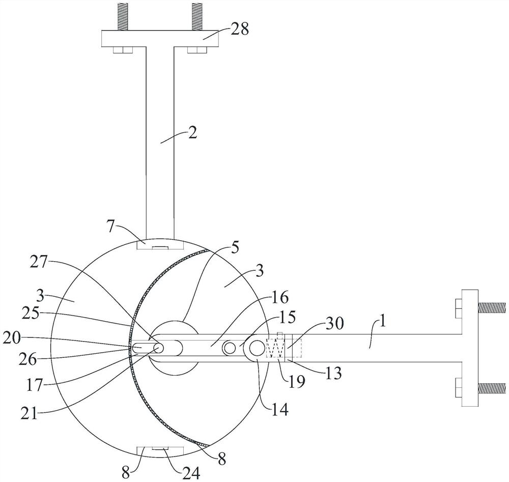 Universal connecting fastener with quick release mechanism