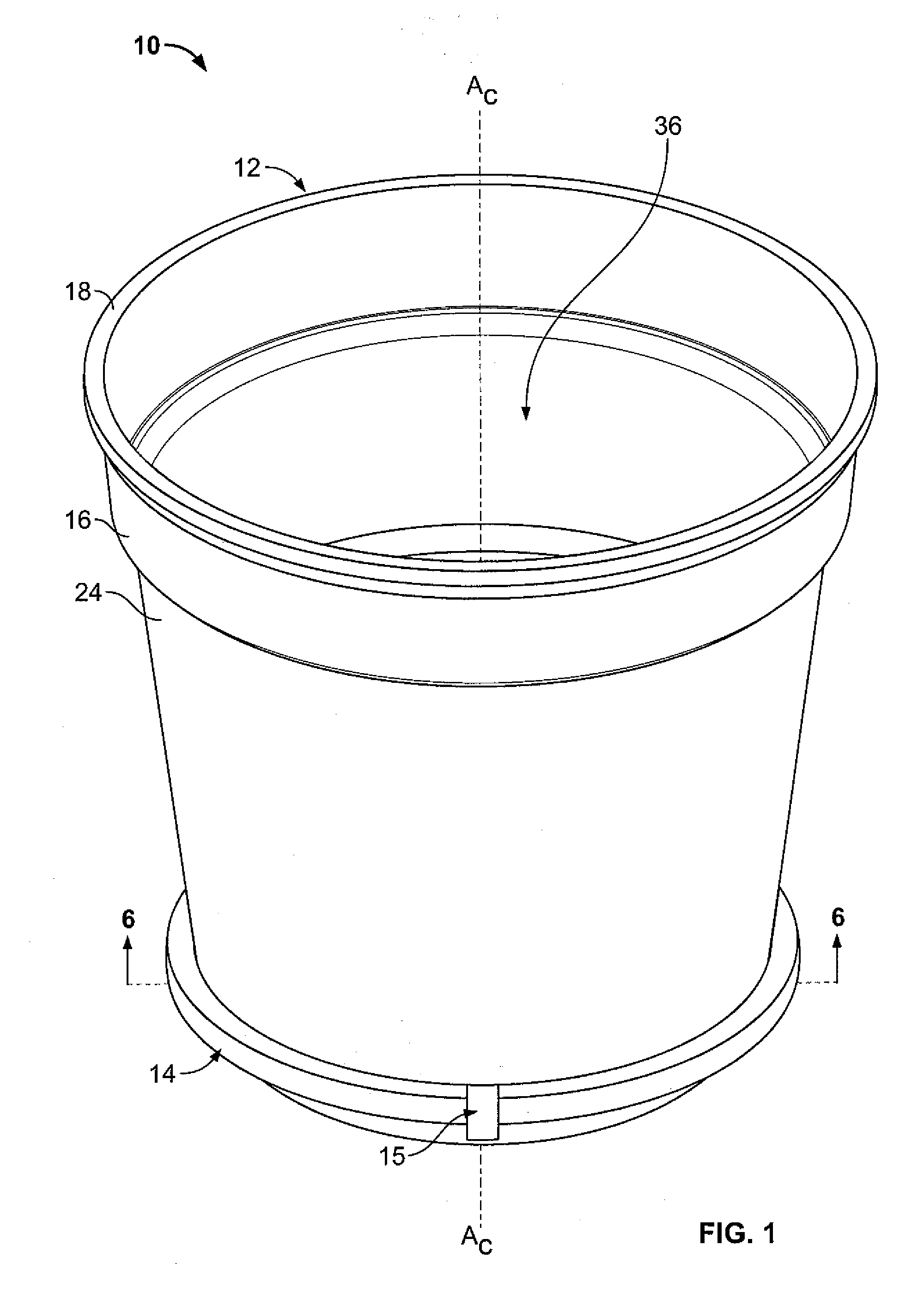 Open Bottomed Planting Pot with Releaseable Bottom Cover