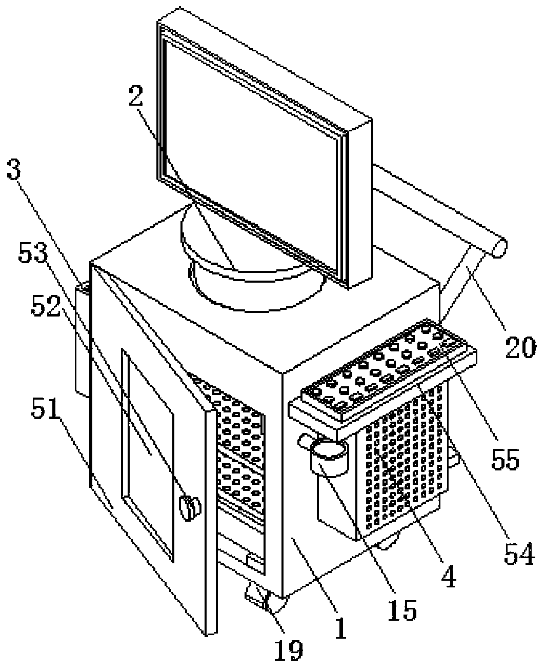 An electrical automation teaching simulation control cabinet