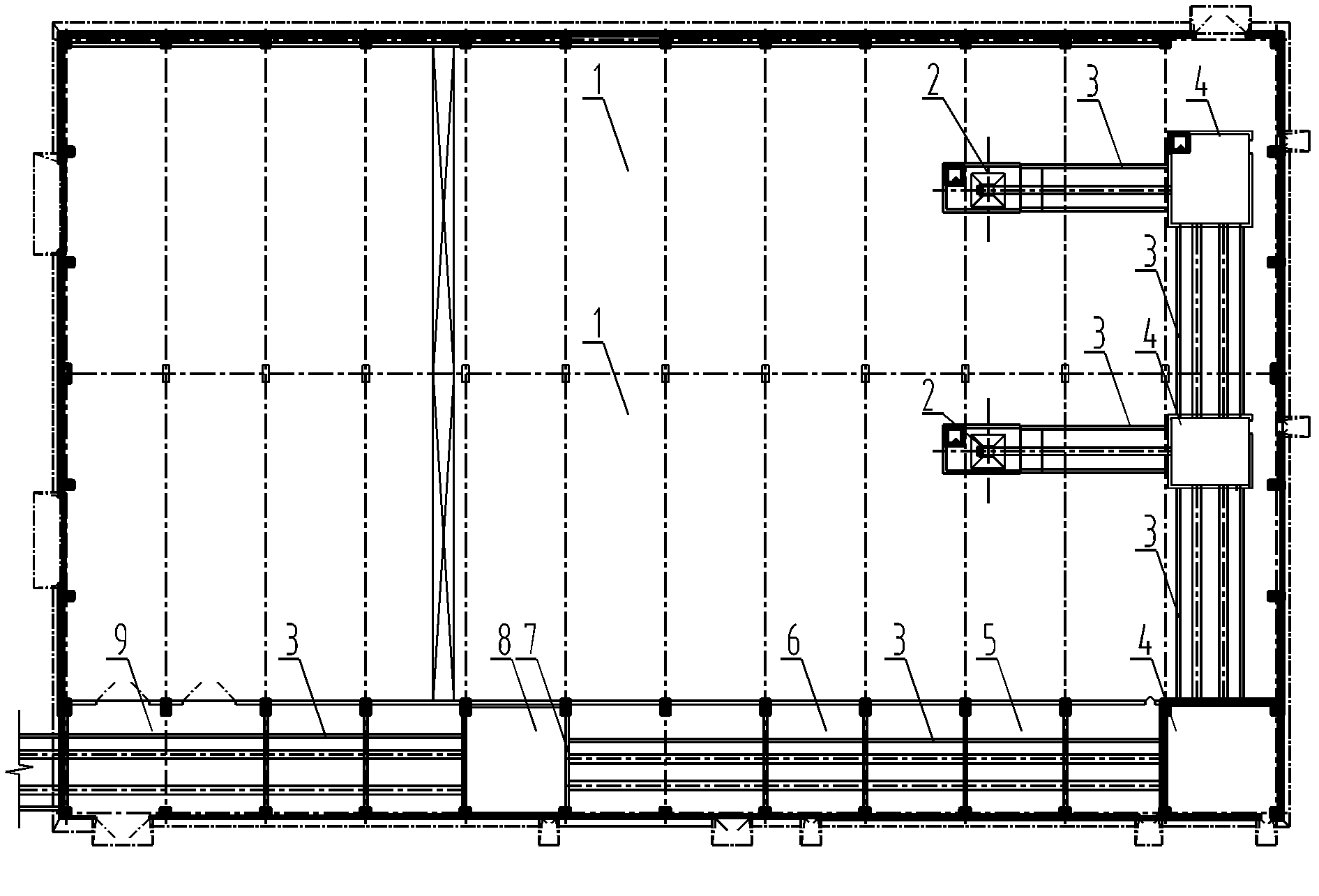 Integrated-type comprehensive coal bunker