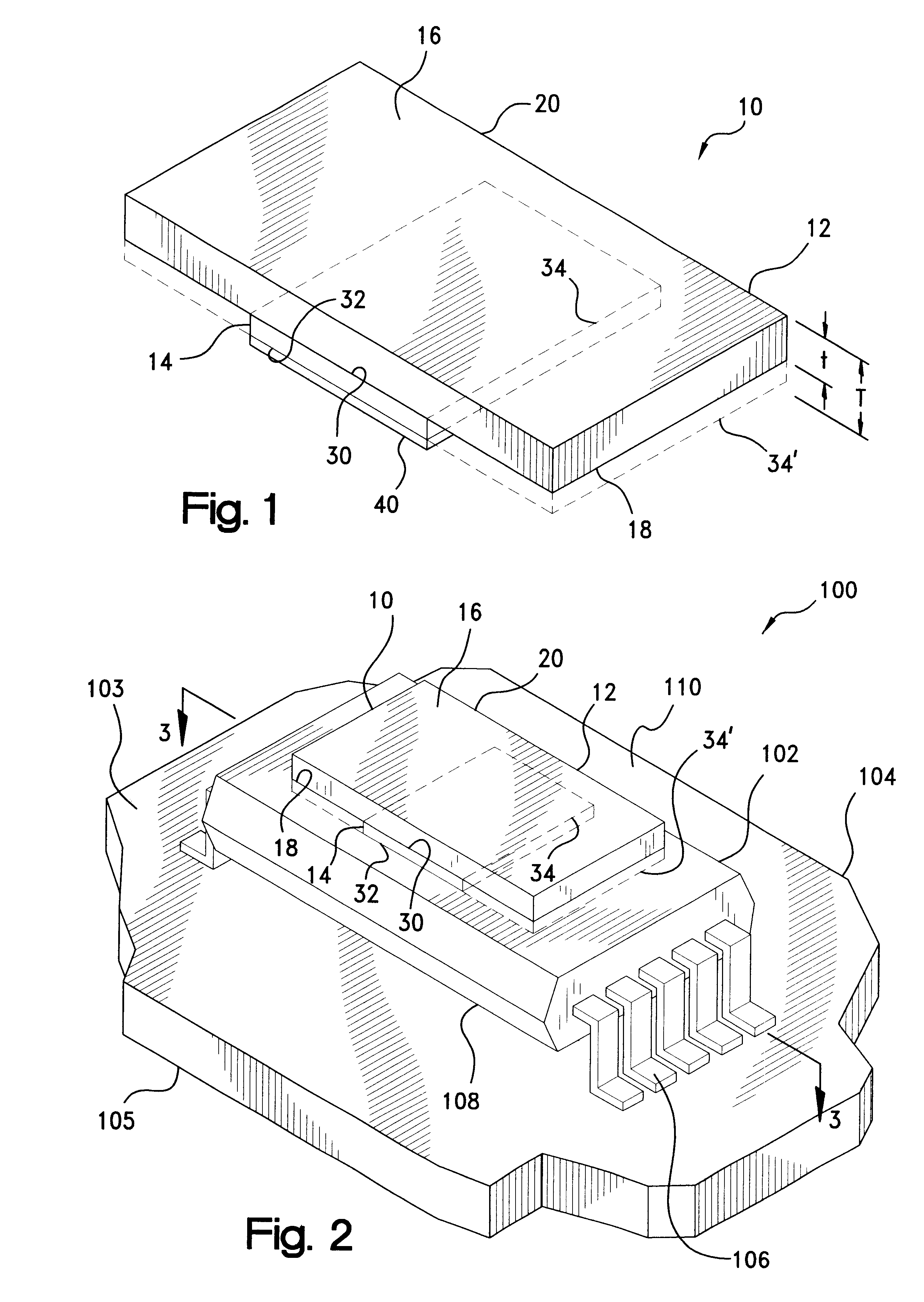 Non-electrically conductive thermal dissipator for electronic components