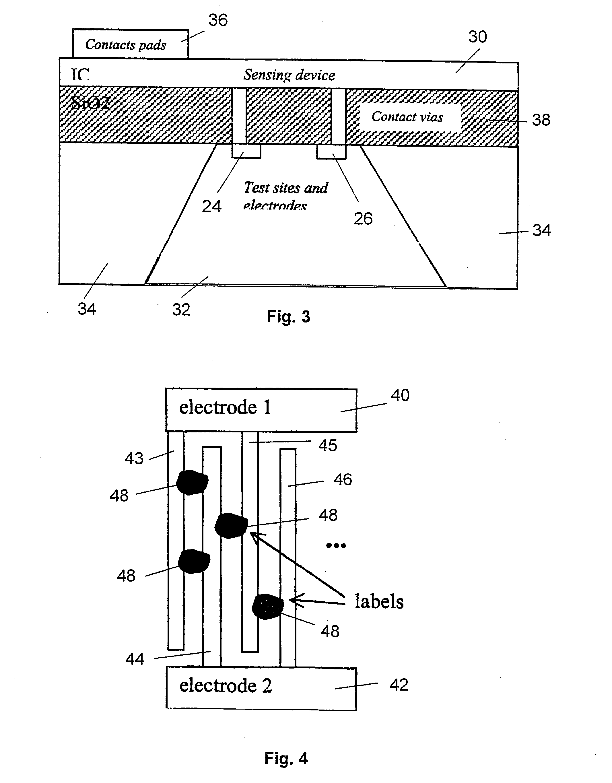 Method and device for high sensitivity detection of the presence of dna and other probes