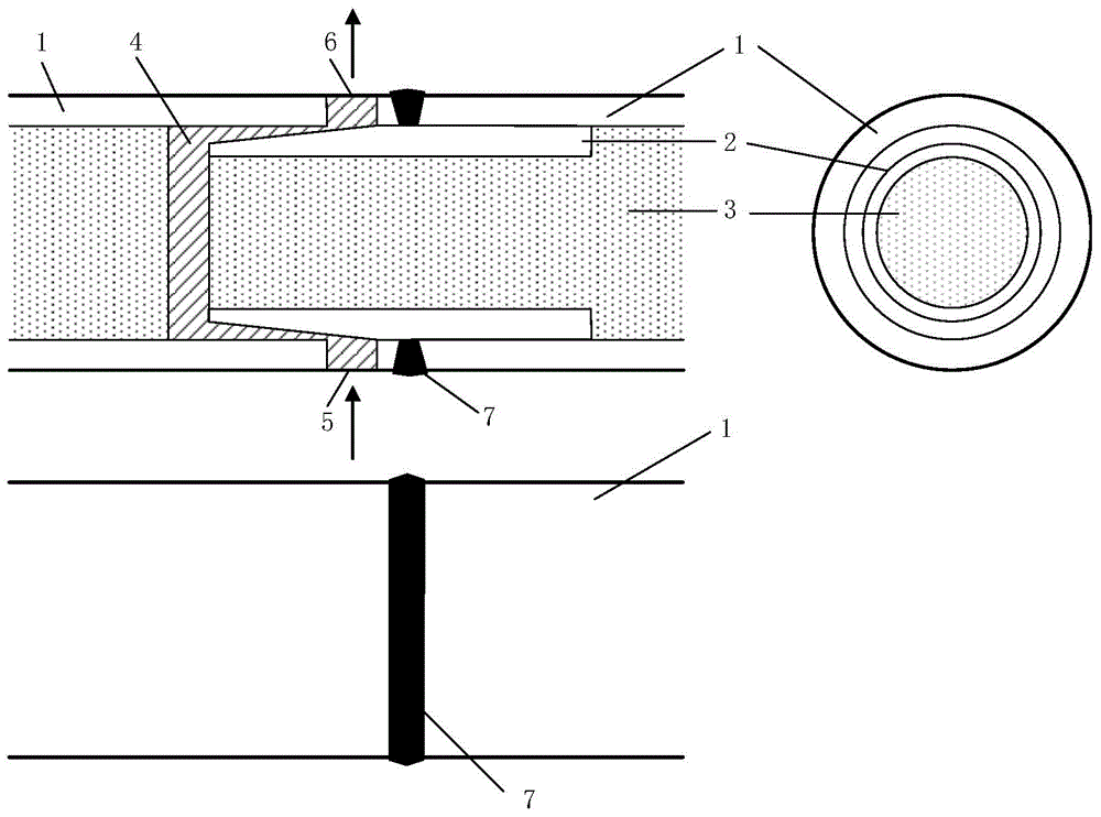 Connector with prefabricated steel pipe concrete beam segment and connecting method thereof