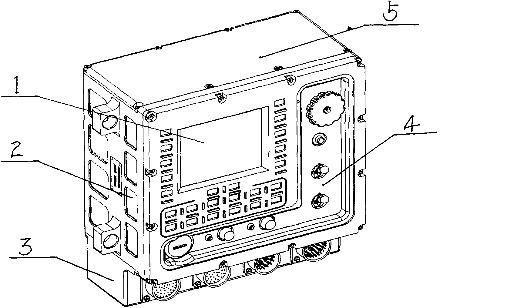 Device for realizing vehicle-mounted human-machine interface