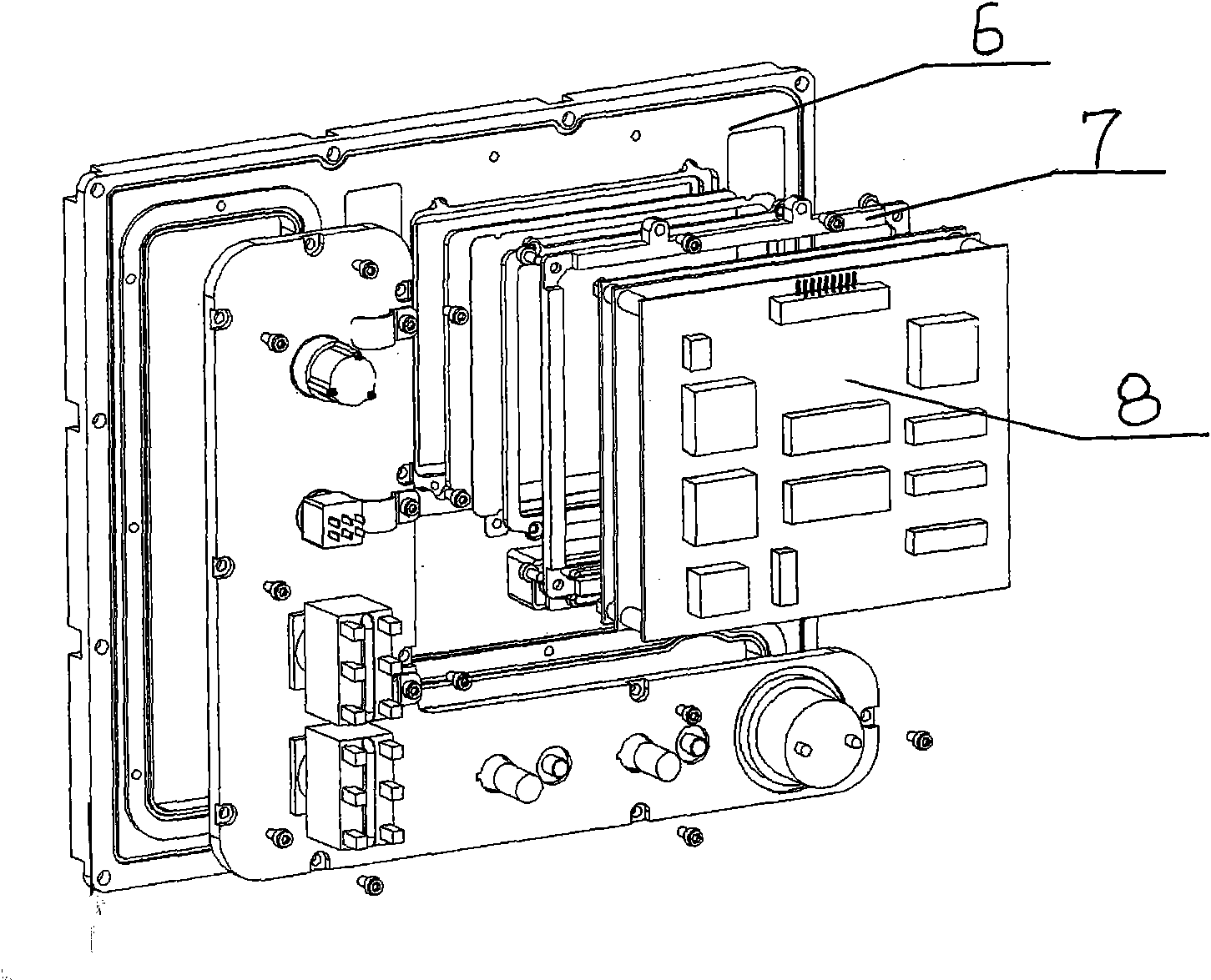 Device for realizing vehicle-mounted human-machine interface