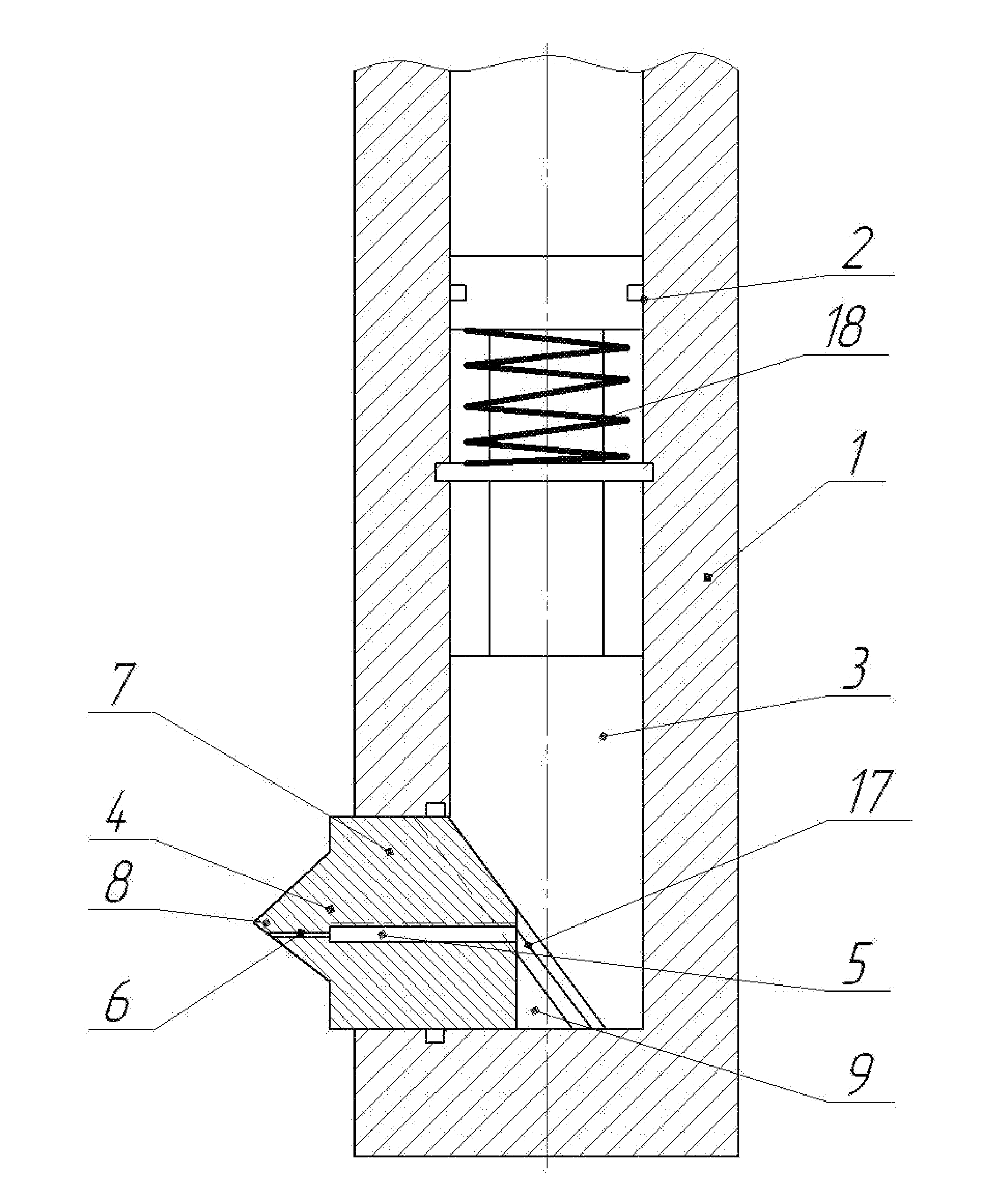 Hydromecanical piercing perforator and method of operation thereof