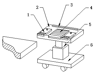 Auxiliary device for hoisting maintenance of injection mold