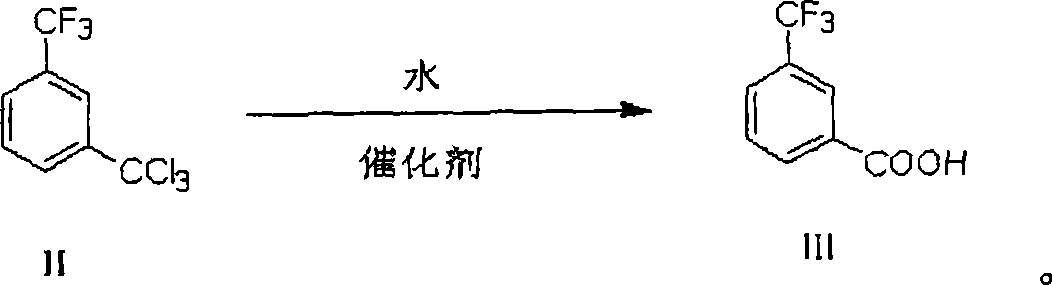 Process of preparing 3-trifluoromethyl benzoic acid