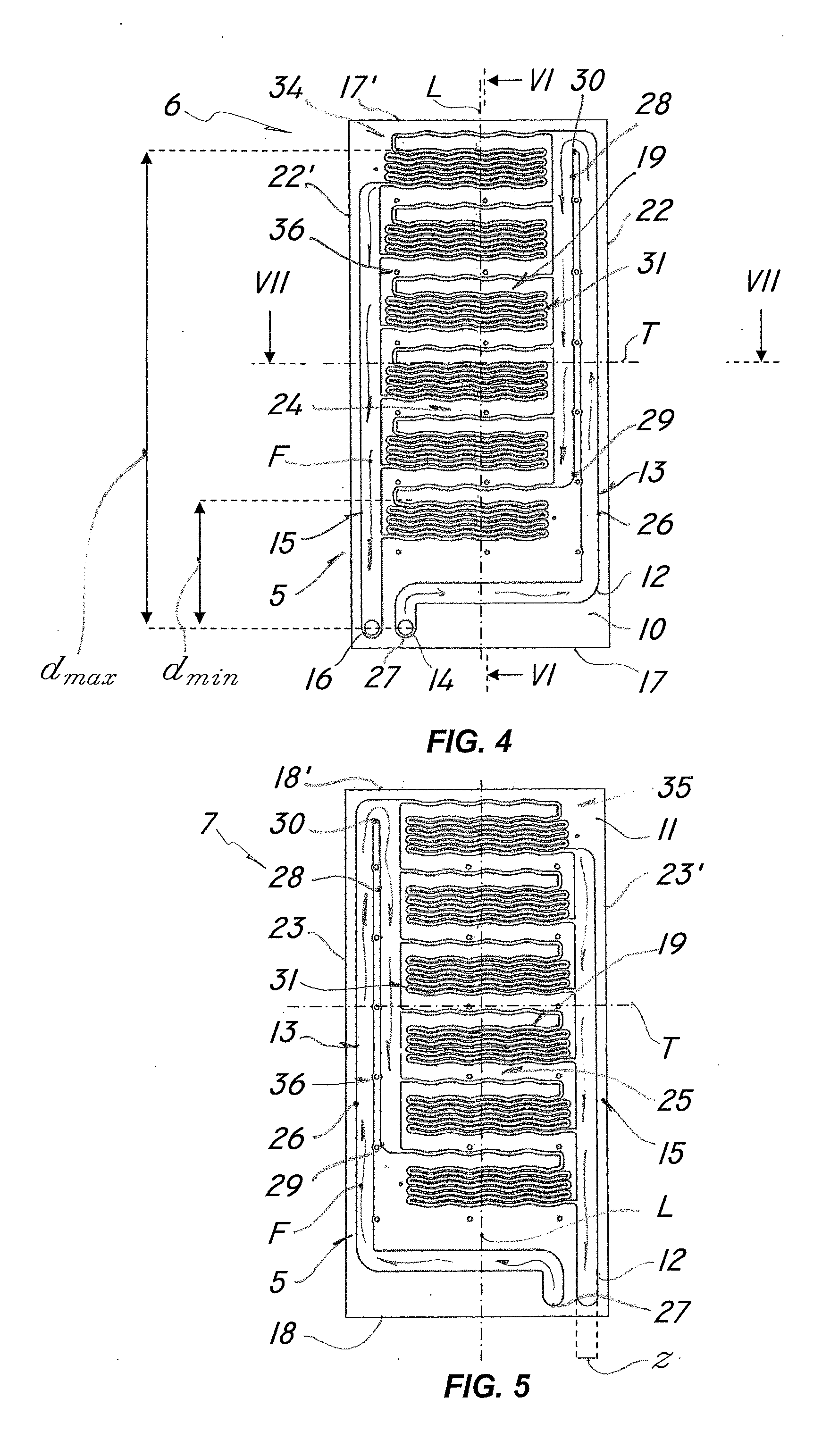 Cooling device for electronic components and control apparatus comprising the cooling device