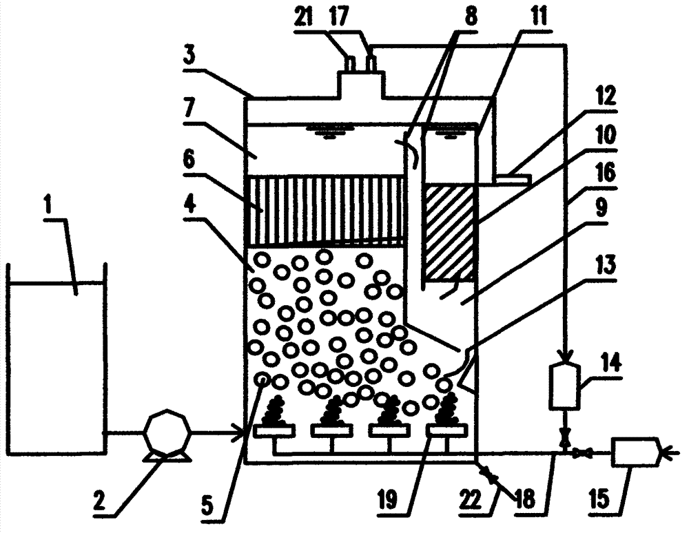 Granular sludge integrated autotrophic nitrogen removal device and operating method thereof