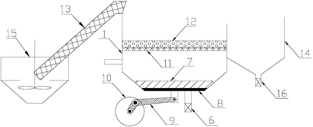 Resin powder and metal particle separation method and apparatus for achieving resin powder and metal particle separation method