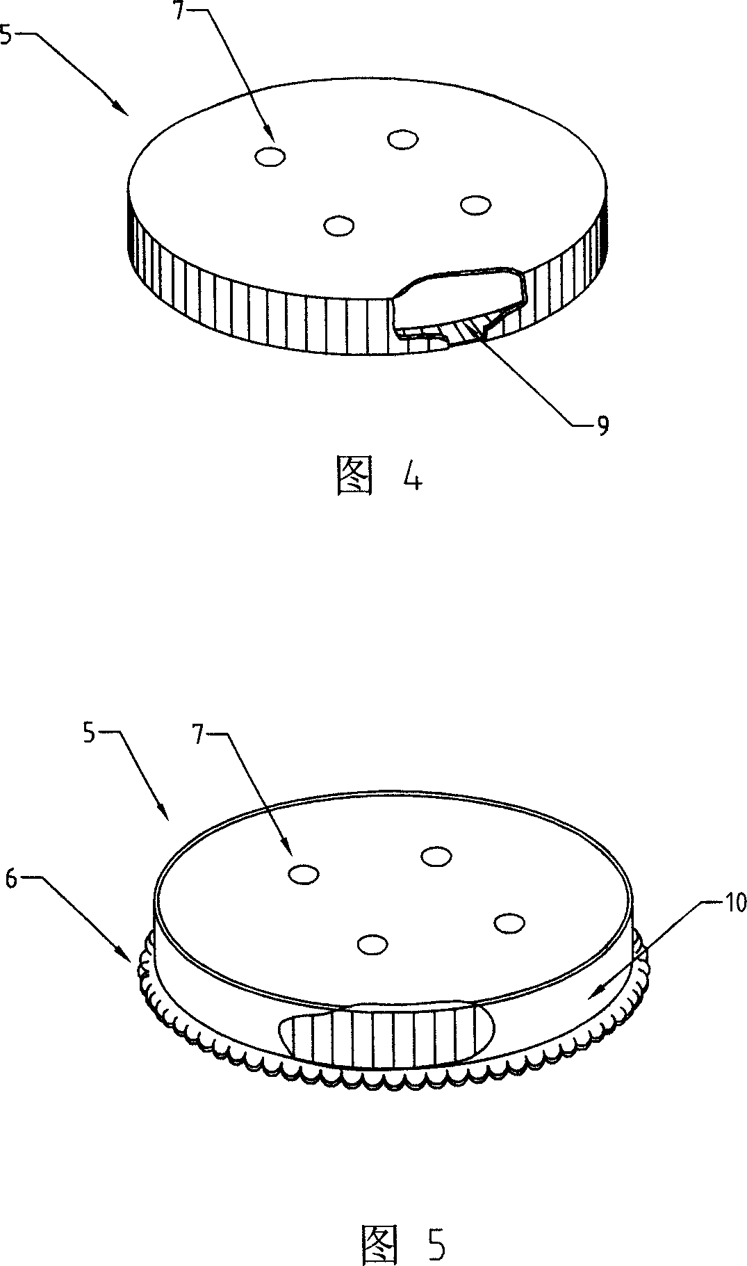 Disposable tower-type cake frame and manufacturing method thereof