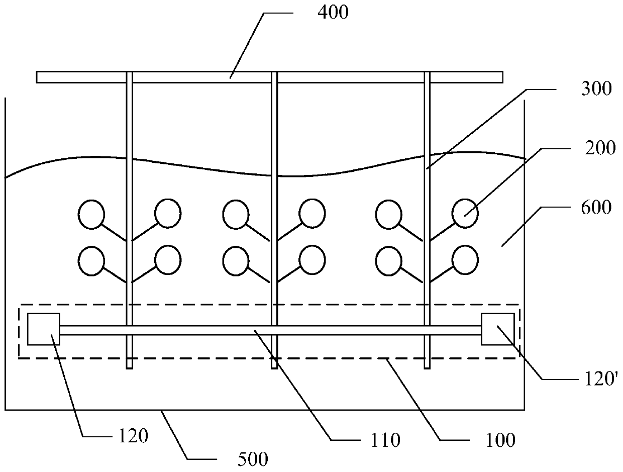 Swing device for hanging tool