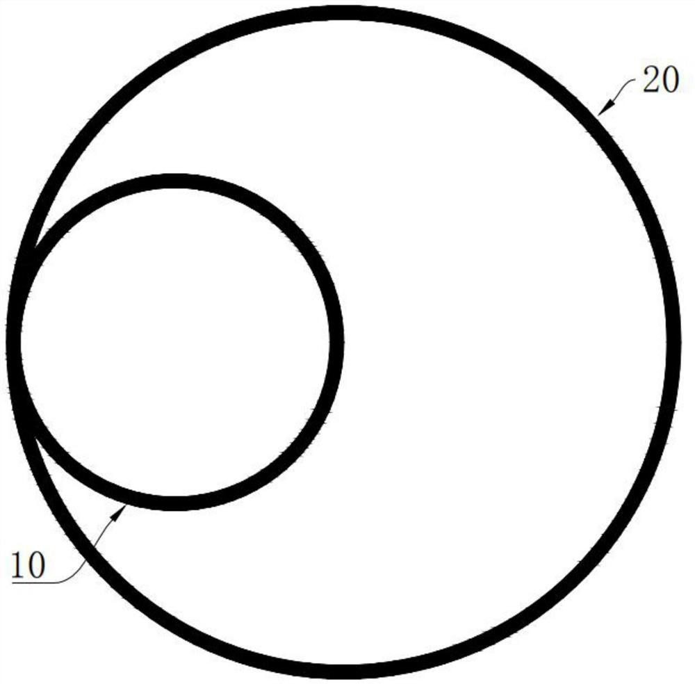 Forming process of double-cavity tube and double-cavity tube