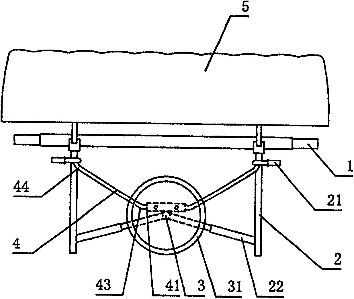 Multifunctional folding two-wheel stretcher vehicle