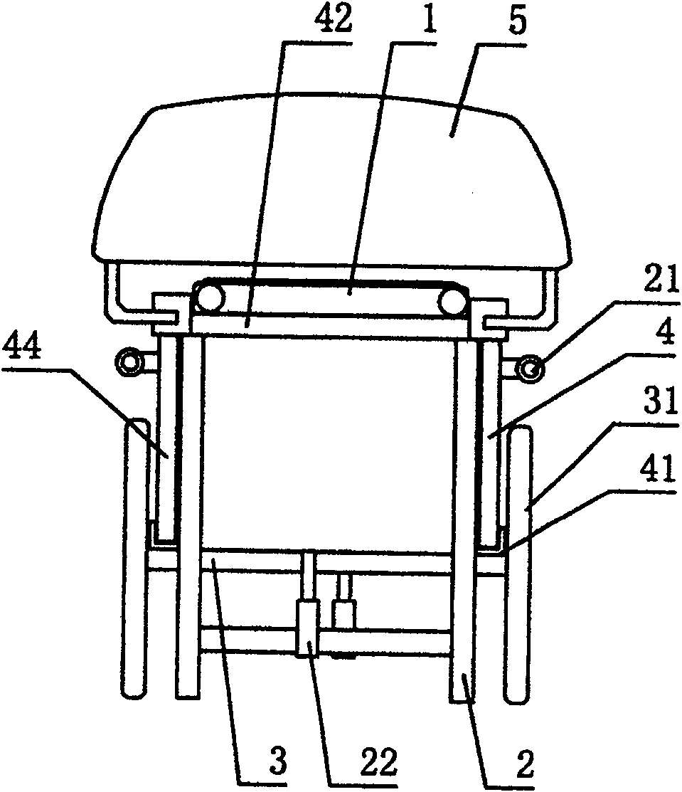 Multifunctional folding two-wheel stretcher vehicle