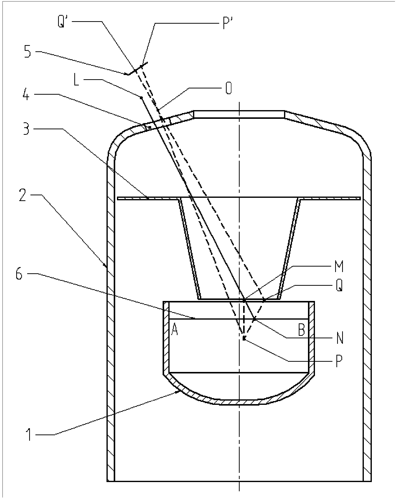 Device and method for measuring liquid level height of molten silicon in single crystal furnace