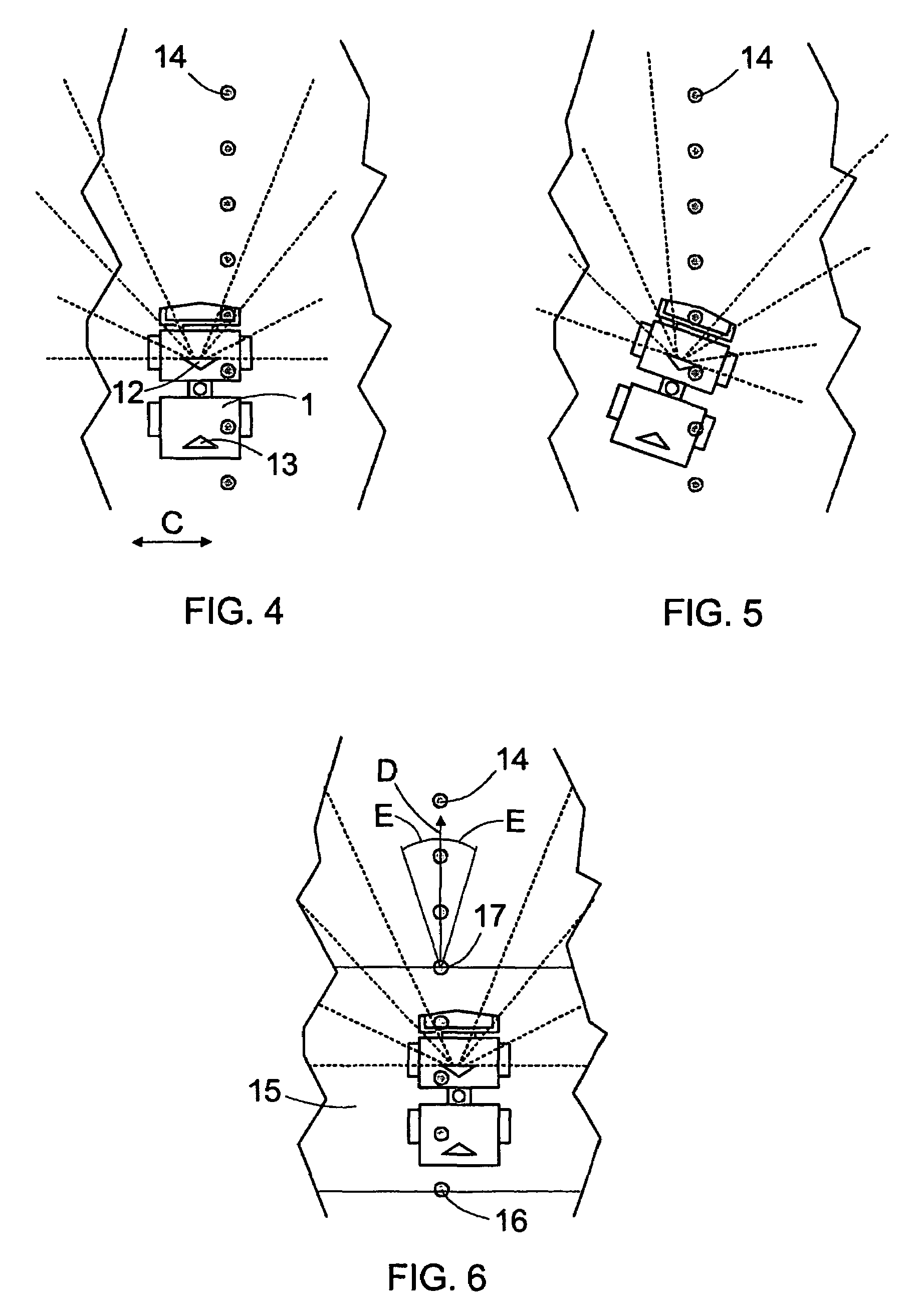 Initializing position and direction of mining vehicle