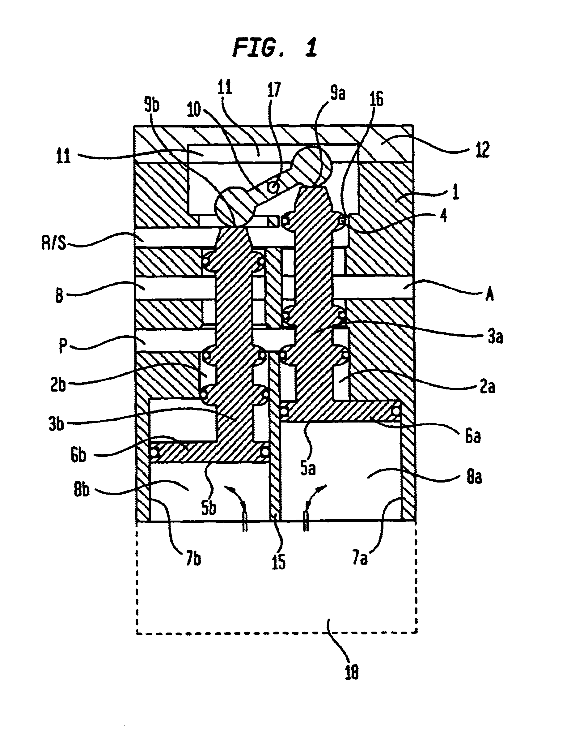 Multiway valve for switching a flow of fluid under pressure with parallel disposition of valve bores, and valve assembly kit