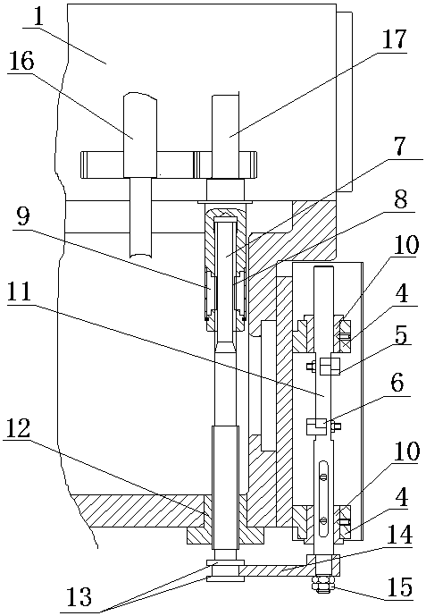 A tapping stroke control mechanism for tapping equipment