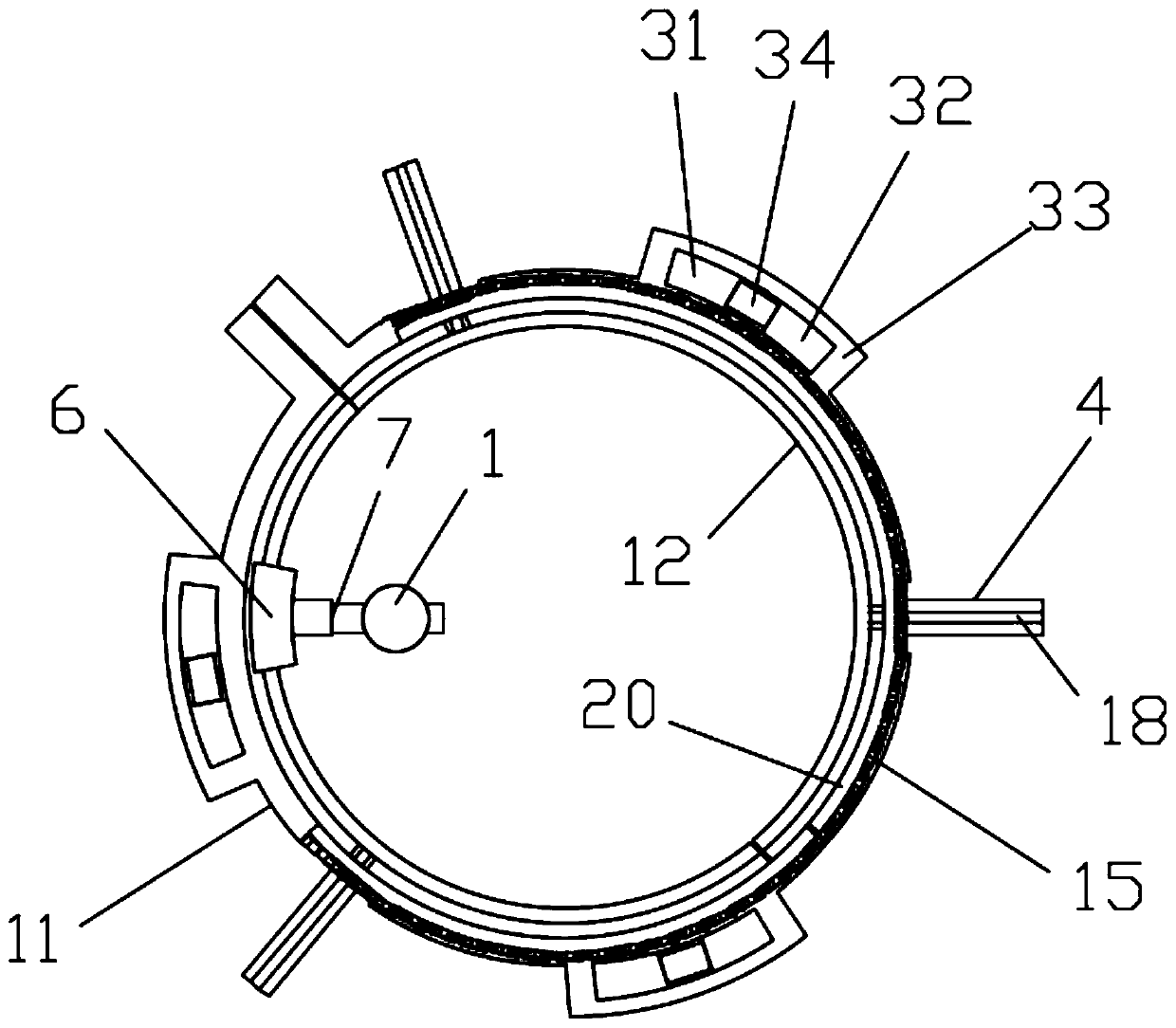 Pipeline ray flaw detection device and flaw detection method