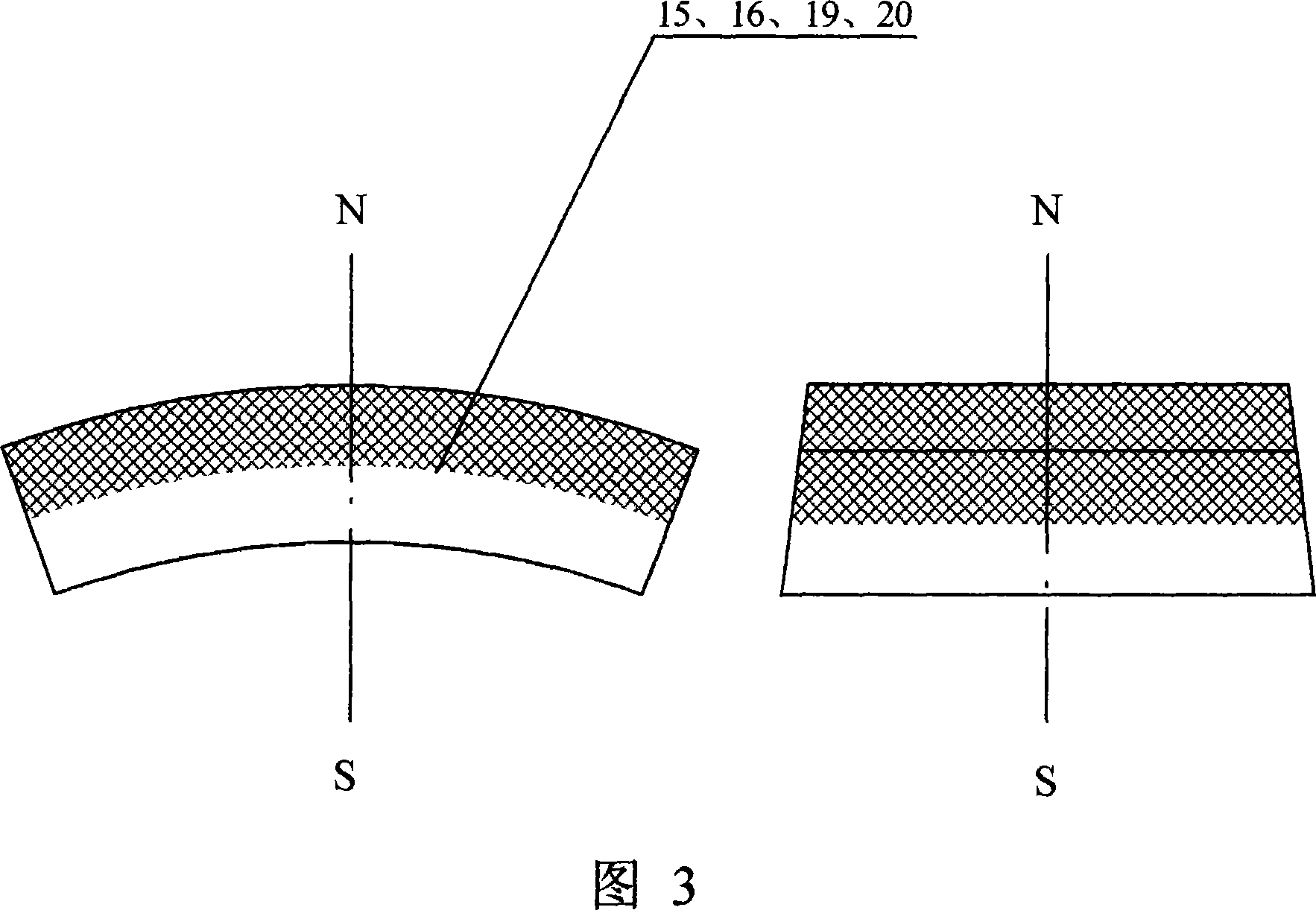 Permanent-magnetic clutch device