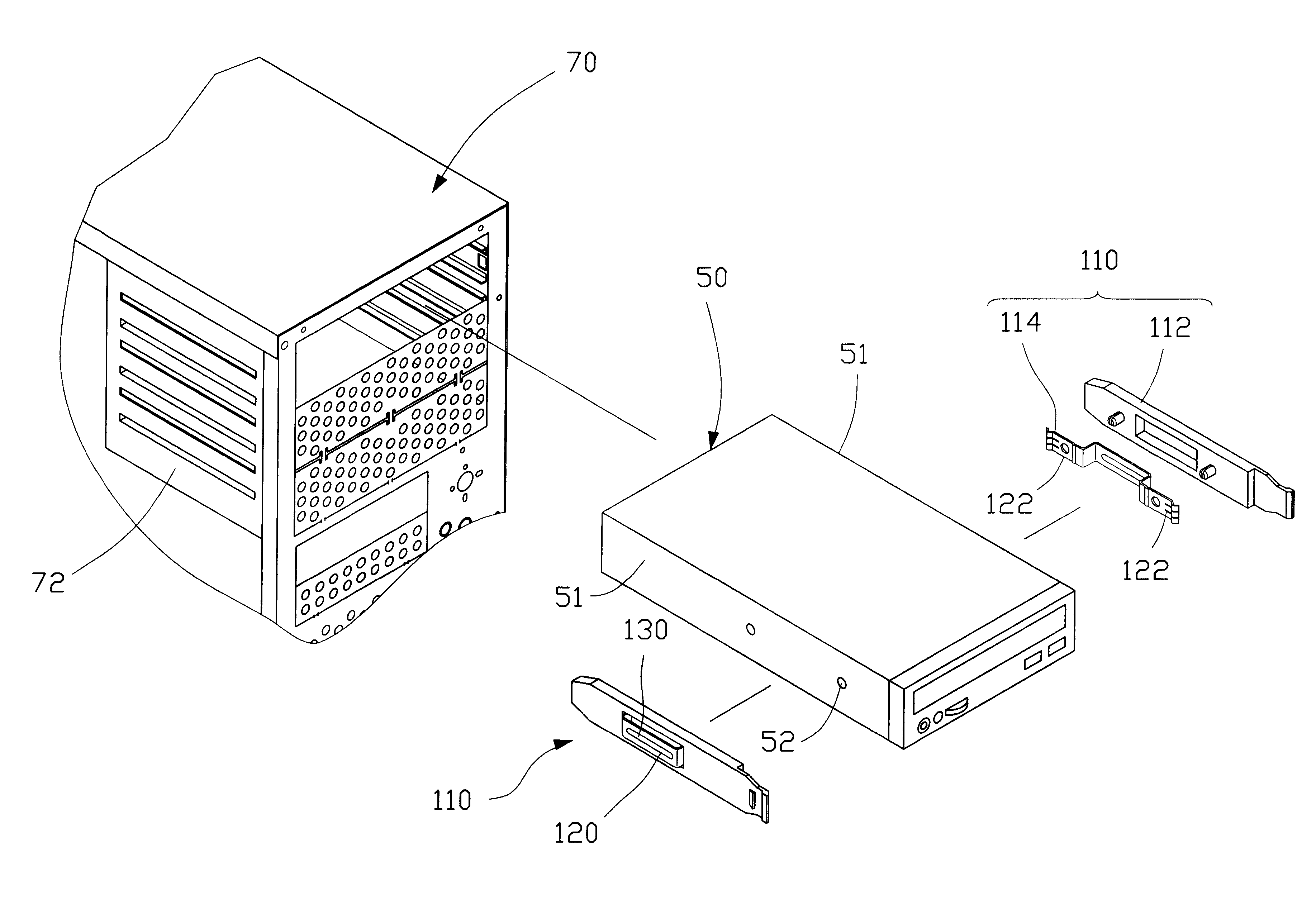 Mounting device for mounting a data storage device